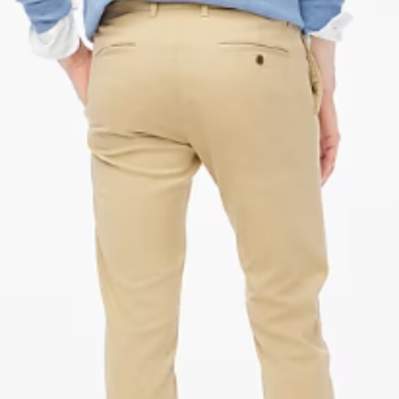 J.Crew Factory Men's Slim-Fit Flex Chino Pant - British Khaki, Size 30/30 - Picture 3 of 6
